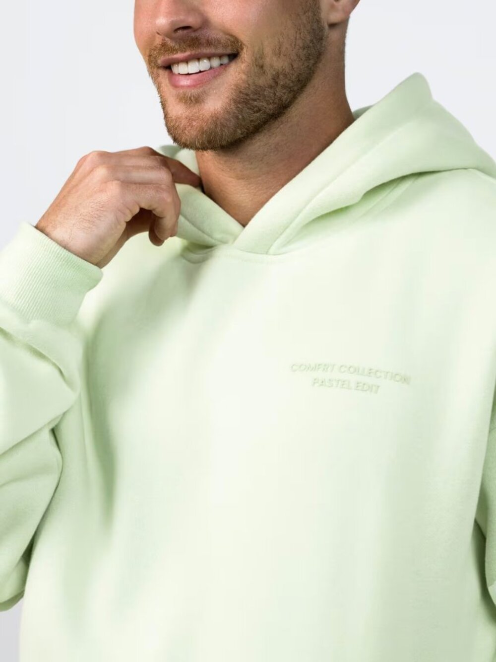 Comfrt Pastel Hoodie in Honeydew Oversized Unisex Size Large NWT - Picture 12 of 15